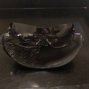 Black Crystal detail Versace Sunglasses